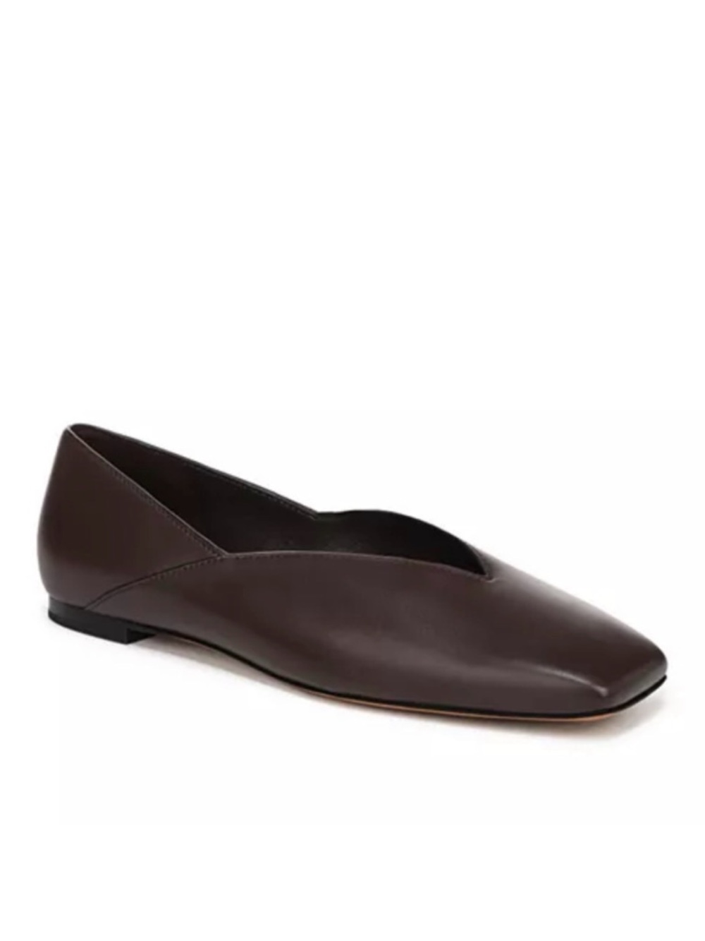 New Vince Carmen Flat Ganache Leather Sz 7